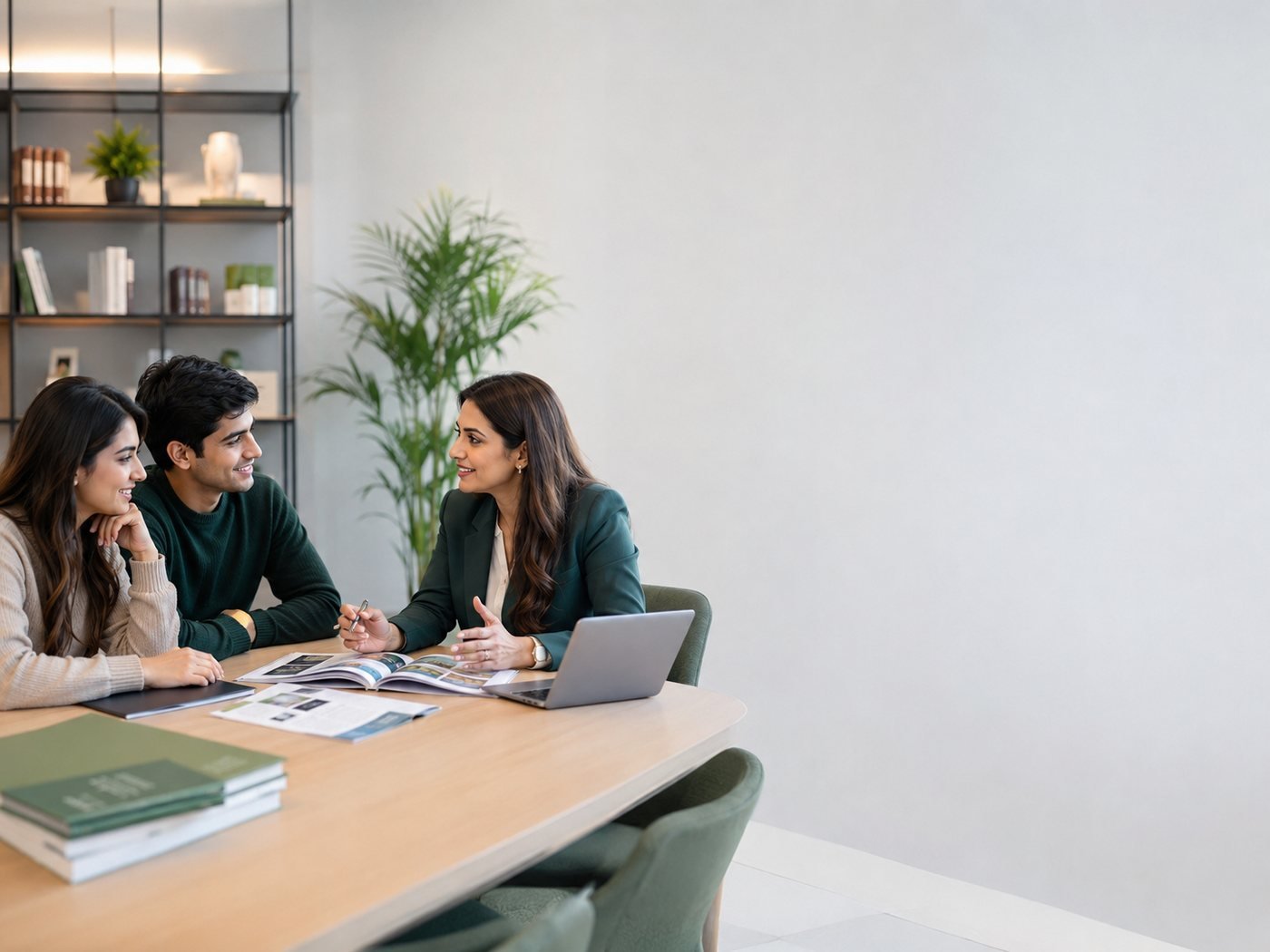 Education consultant advising students